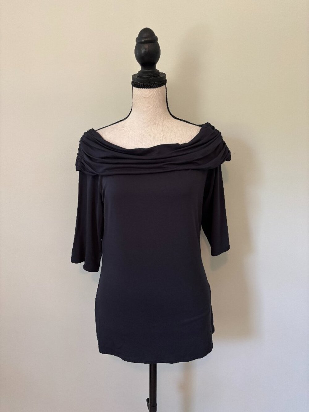 Max Edition Draped Off-Shoulder Top — NWT — L